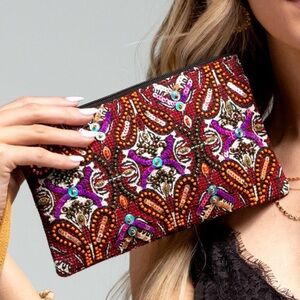 Colorful Embroidered Clutch “KARINA”